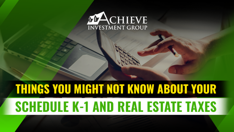 Schedule K-1 And Real Estate Taxes